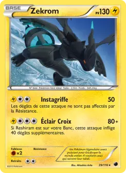 Zekrom — carte 39 de l’extension Glaciation Plasma