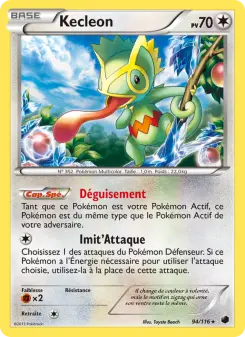 Kecleon — carte 94 de l’extension Glaciation Plasma