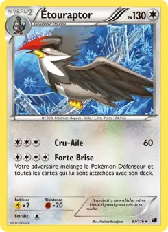 Étouraptor — carte 97 de l’extension Glaciation Plasma