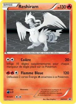 Reshiram — carte BW04 de l’extension Promo BW