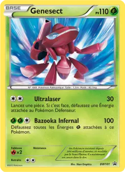 Genesect — carte BW101 de l’extension Promo BW