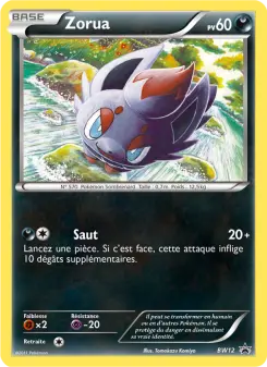 Zorua — carte BW12 de l’extension Promo BW