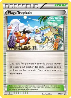 Plage Tropicale — carte BW28 de l’extension Promo BW