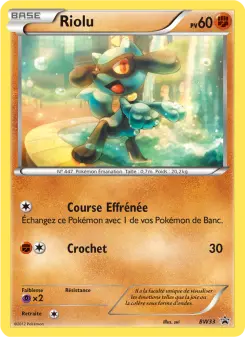 Riolu — carte BW33 de l’extension Promo BW