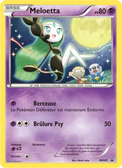 Meloetta — carte BW68 de l’extension Promo BW