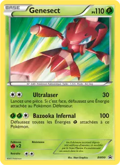 Genesect — carte BW99 de l’extension Promo BW