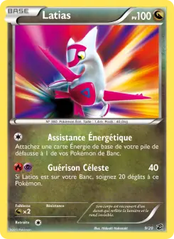 Latias — carte 9 de l’extension Coffre des Dragons