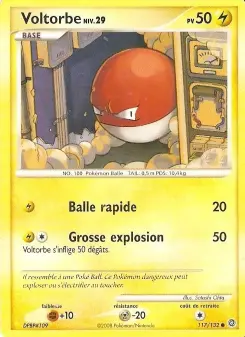 Voltorbe — carte 117 de l’extension Merveilles Secrètes