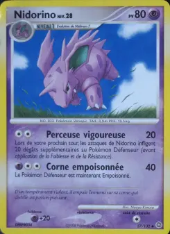 Nidorino — carte 57 de l’extension Merveilles Secrètes