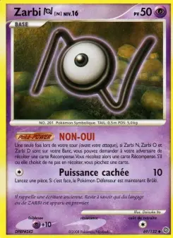 Zarbi N — carte 69 de l’extension Merveilles Secrètes