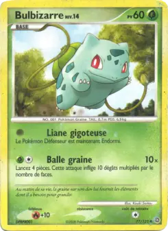 Bulbizarre — carte 77 de l’extension Merveilles Secrètes