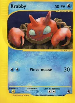 Krabby — carte 115 de l’extension Expedition