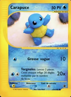 Carapuce — carte 131 de l’extension Expedition