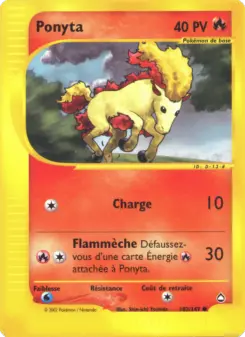 Ponyta — carte 102 de l’extension Aquapolis