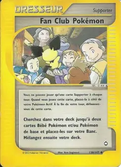 Fan Club Pokémon — carte 130 de l’extension Aquapolis