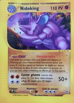 Nidoking — carte 24 de l’extension Aquapolis