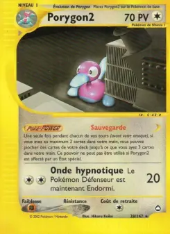 Porygon2 — carte 28 de l’extension Aquapolis