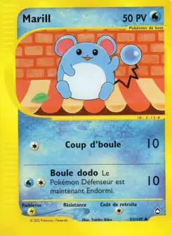 Marill — carte 53 de l’extension Aquapolis