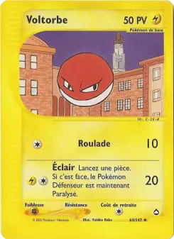 Voltorbe — carte 64 de l’extension Aquapolis
