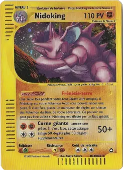 Nidoking — carte H18 de l’extension Aquapolis