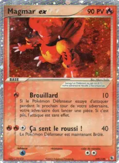 Magmar ex — carte 100 de l’extension EX Rubis & Saphir