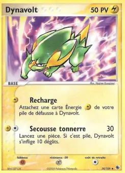 Dynavolt — carte 30 de l’extension EX Rubis & Saphir