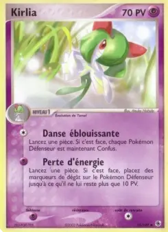 Kirlia — carte 35 de l’extension EX Rubis & Saphir