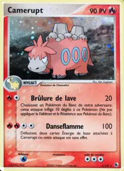Camerupt — carte 4 de l’extension EX Rubis & Saphir