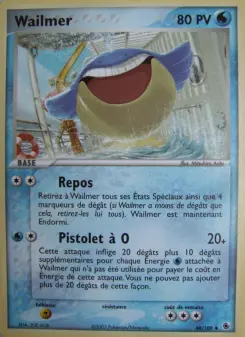 Wailmer — carte 48 de l’extension EX Rubis & Saphir