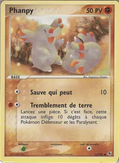 Phanpy — carte 62 de l’extension EX Rubis & Saphir