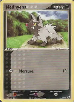 Medhyena — carte 63 de l’extension EX Rubis & Saphir