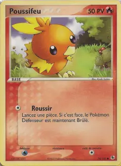 Poussifeu — carte 74 de l’extension EX Rubis & Saphir