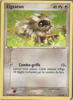 Zigzaton — carte 79 de l’extension EX Rubis & Saphir