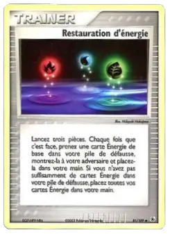 Restauration d'énergie — carte 81 de l’extension EX Rubis & Saphir