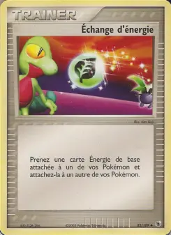 Échange d'énergie — carte 82 de l’extension EX Rubis & Saphir