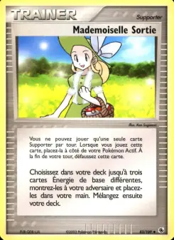 Mademoiselle Sortie — carte 83 de l’extension EX Rubis & Saphir