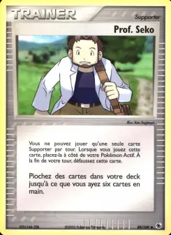 Prof. Seko — carte 89 de l’extension EX Rubis & Saphir
