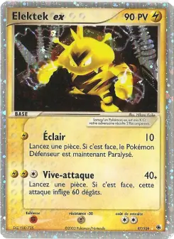 Elektek ex — carte 97 de l’extension EX Rubis & Saphir