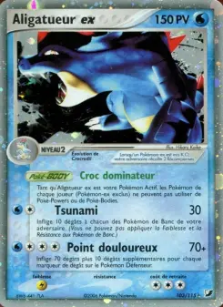 Aligatueur ex — carte 103 de l’extension EX Forces Cachées