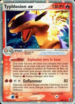 Typhlosion ex — carte 110 de l’extension EX Forces Cachées