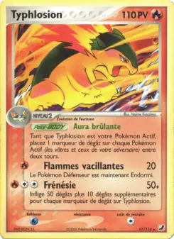 Typhlosion — carte 17 de l’extension EX Forces Cachées