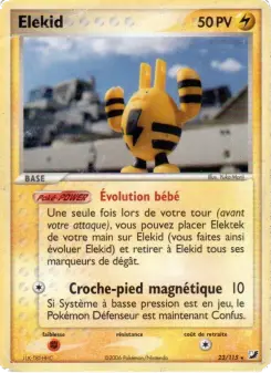 Elekid — carte 23 de l’extension EX Forces Cachées