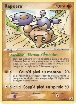 Kapoera — carte 26 de l’extension EX Forces Cachées