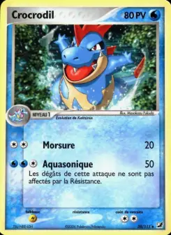 Crocrodil — carte 38 de l’extension EX Forces Cachées