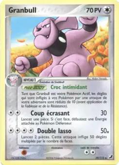 Granbull — carte 39 de l’extension EX Forces Cachées