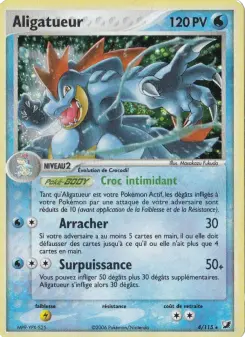 Aligatueur — carte 4 de l’extension EX Forces Cachées