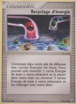 Recyclage d'énergie — carte 81 de l’extension EX Forces Cachées