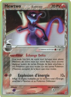 Mewtwo δ — carte 12 de l’extension EX Espèces Delta