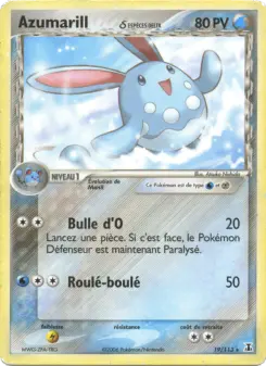 Azumarill δ — carte 19 de l’extension EX Espèces Delta