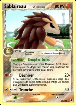 Sablaireau δ — carte 27 de l’extension EX Espèces Delta